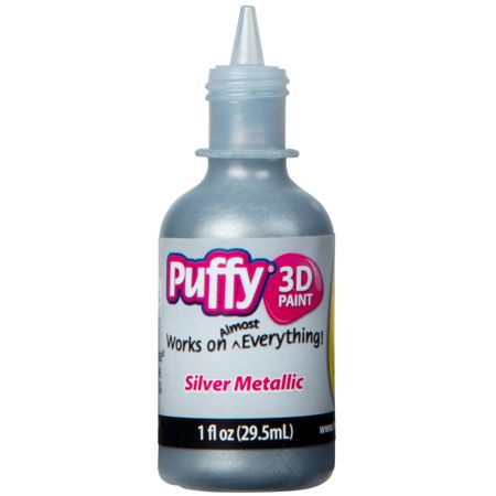 Picture of 31847 Puffy 3D Paint Metallic Silver 1 oz.