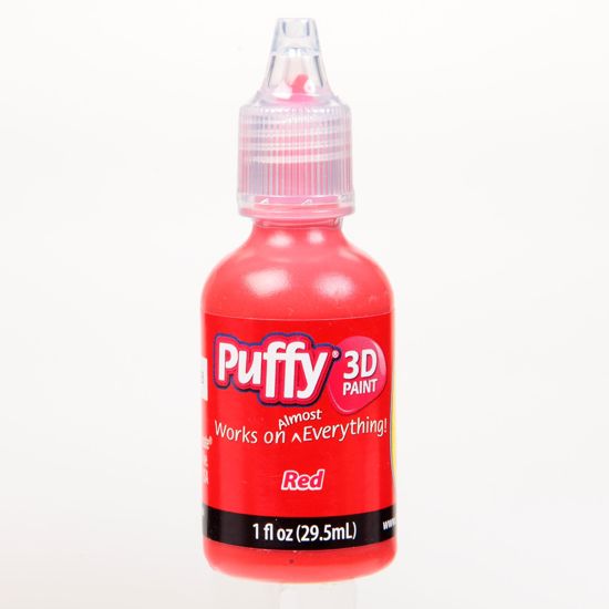Picture of 26208 Puffy 3D Paint Shiny Red 1 oz.