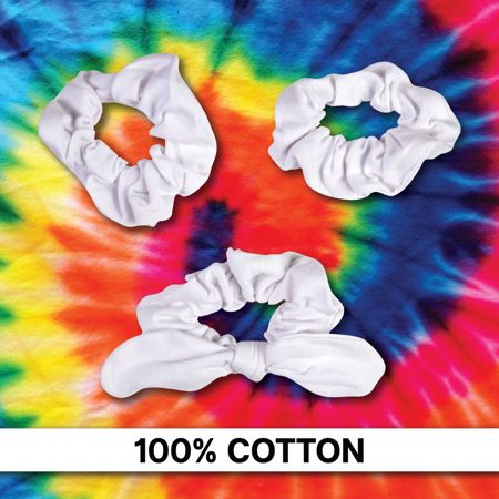 Picture of 46208 TULIP SCRUNCHIE BASIC & BOW 3PK WHITE