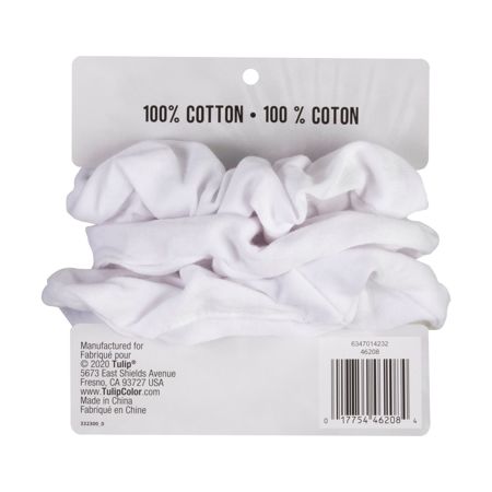 Picture of White Cotton Scrunchies 3 Pack