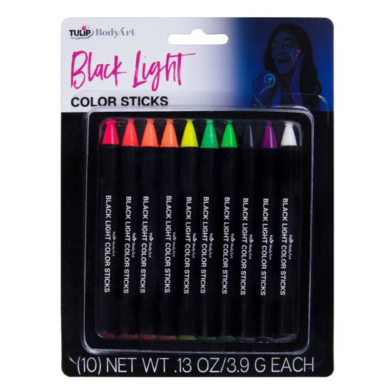 Picture of 45709 Tulip® Body Art Black Light Color Sticks 10 Pack