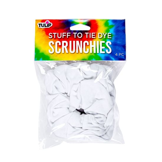 White Scrunchies 4 Pack front of package