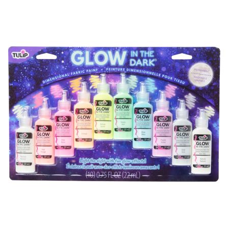 Picture of 44417 Tulip Glow in the Dark Dimensional Fabric Paint 10 Pack