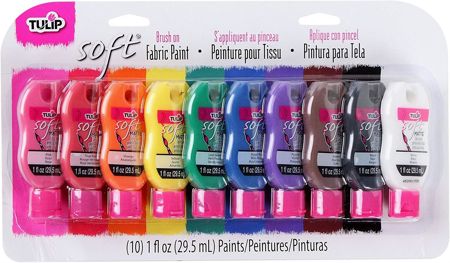 Picture of 31653 Soft Fabric Paint 1 oz. Rainbow 10 Pack