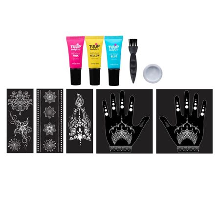 45633 Ultimate Henna Color Vibrant Tattoo Kit Contents