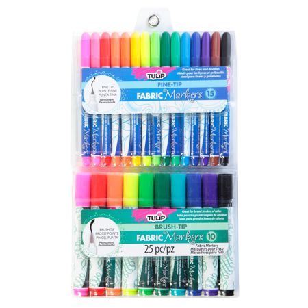 Picture of 33711 Fabric Marker Fine-Tip and Brush-Tip 25 Pack