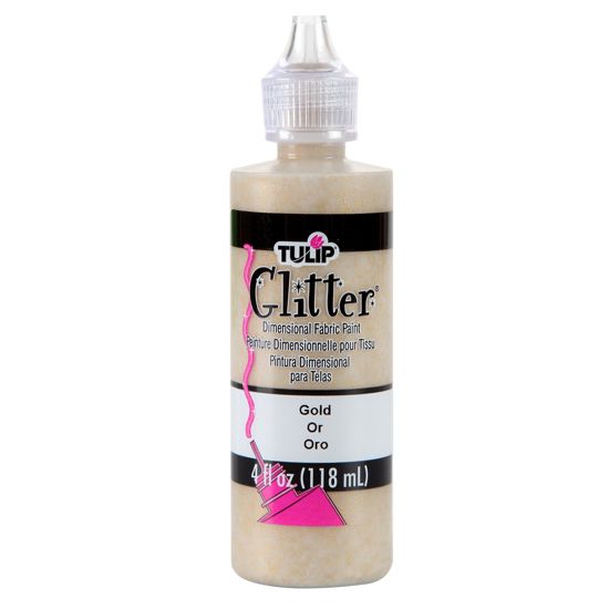 Picture of 41301 Tulip Dimensional Fabric Paint Glitter Gold 4 oz.