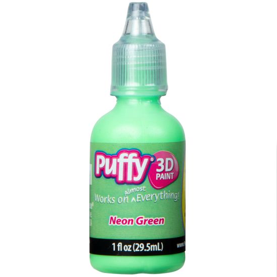 Picture of 31839 Puffy 3D Paint Neon Green 1 oz.