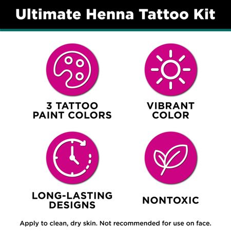 Picture of 45632 Tulip Body Art Ultimate Henna Color Jewel Tone Tattoo Kit