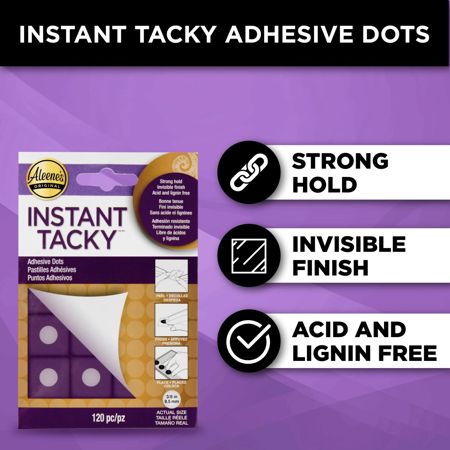 Picture of 33186 Aleene's Instant Tacky Adhesive Dots 3/8 Inch 120 pc.