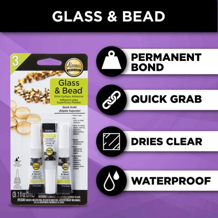 Picture of 38614 Aleene's Glass & Bead Adhesive .1 fl. oz. 3 Pack