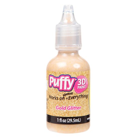 Picture of 26319 Puffy 3D Paint Glitter Gold 1 oz.