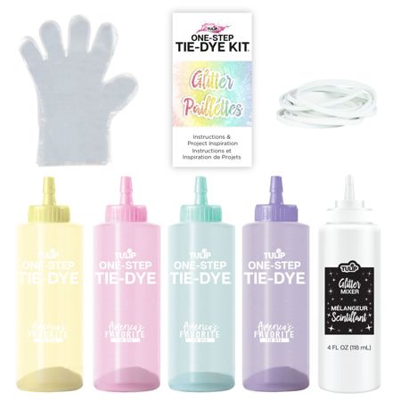 46018 Glitter Tie Dye Kit contents