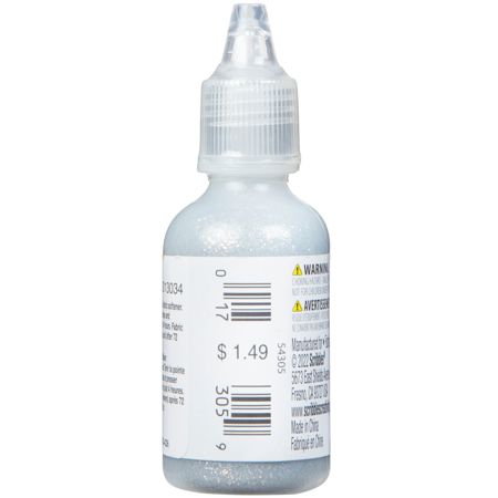 Picture of 54305 3D Fabric Paint Glittering Silver 1 oz.