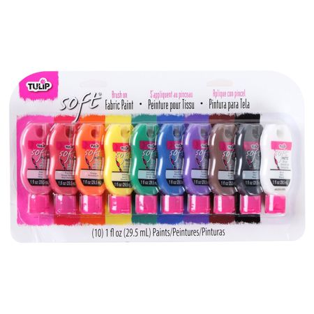 Picture of 31653 Tulip Brush-On Fabric Paint Rainbow 1 fl. oz. 10 Pack