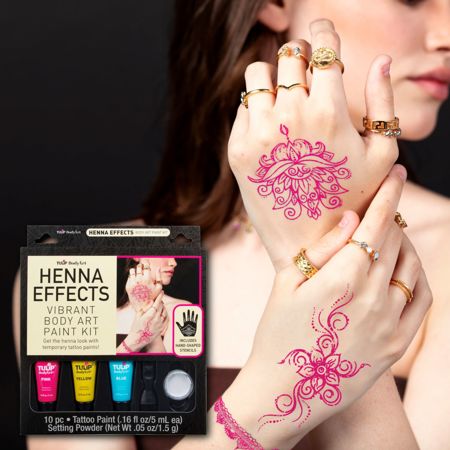 Picture of 45633 Tulip Body Art Ultimate Henna Color Vibrant Tattoo Kit