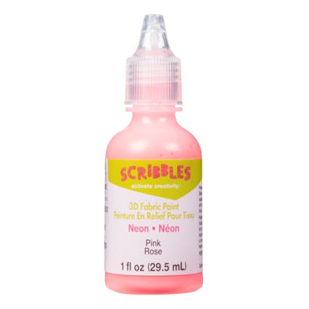 Picture of 54356 3D Fabric Paint Neon Pink 1 oz.