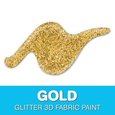 Picture of 54302 3D Fabric Paint Glittering Gold 1 oz.