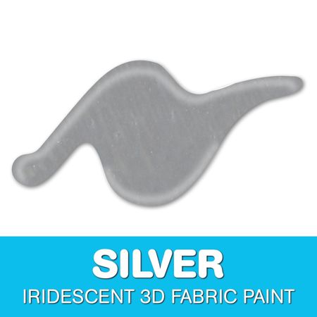 Picture of 54225 3D Fabric Paint Silver 1 oz.