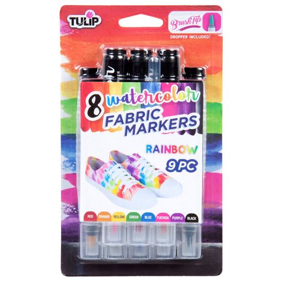 Picture of 40543 Tulip Watercolor Fabric Markers Rainbow 8 Pack