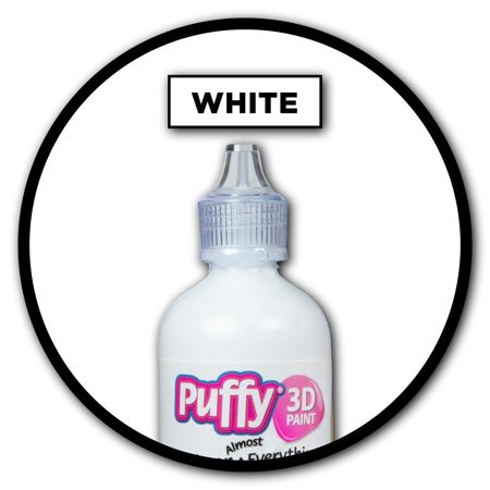 Picture of 32169 Puffy 3D Paint Big Squeeze Shiny White 4.25 oz.