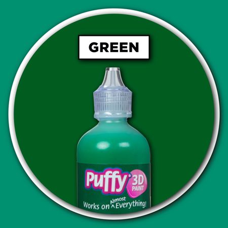 Picture of 32161 Puffy 3D Paint Big Squeeze Shiny Green 4.25 oz.