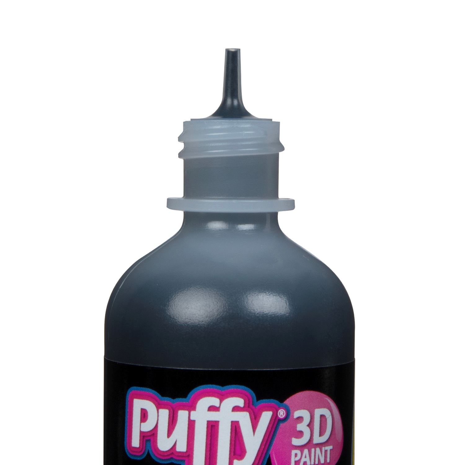 iLoveToCreate  Puffy 3D Paint Big Squeeze Shiny Black 4.25 oz.