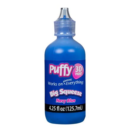Picture of 32163 Puffy 3D Paint Big Squeeze Shiny Navy Blue 4.25 oz.