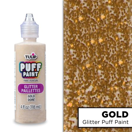 Picture of 41301 Tulip Dimensional Fabric Paint Glitter Gold 4 fl. oz.