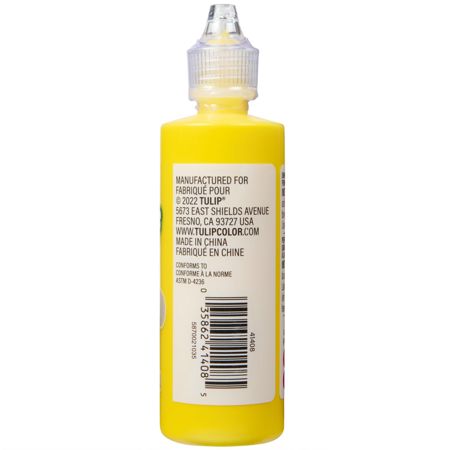 Picture of 41408 Tulip Dimensional Fabric Paint Slick Yellow 4 oz.