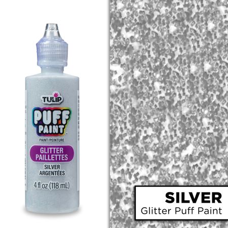 Picture of 41302 Tulip Dimensional Fabric Paint Glitter Silver 4 fl. oz.
