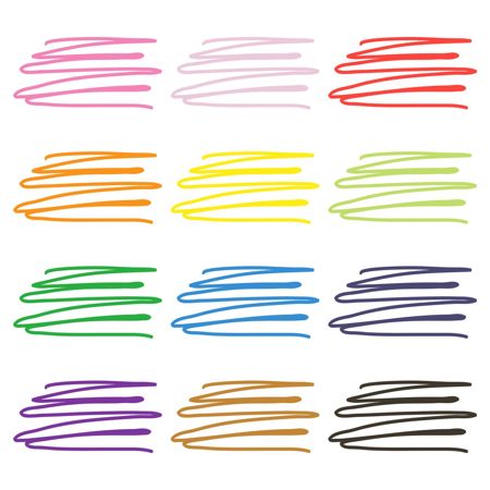Picture of 34944 Tulip Fine-Tip Fabric Markers Rainbow 12 Pack