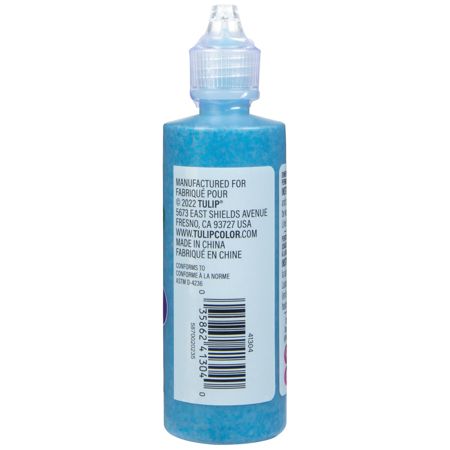 Picture of 41304 Tulip Dimensional Fabric Paint Glitter Blue 4 oz.