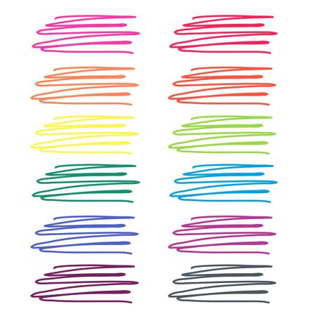 Picture of 31780 Tulip Fine-Tip  Fabric Markers Neon 12 Pack