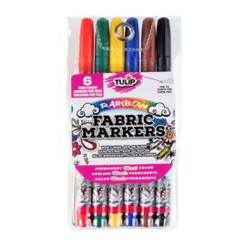 Tulip Fabric Watercolor Markers 8/Pkg-Rainbow 40543 - GettyCrafts