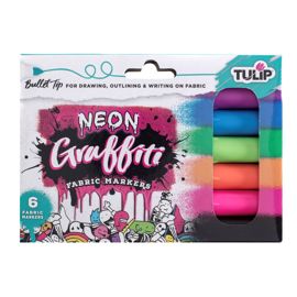 Tulip Fabric Markers Black Variety 5 Pack