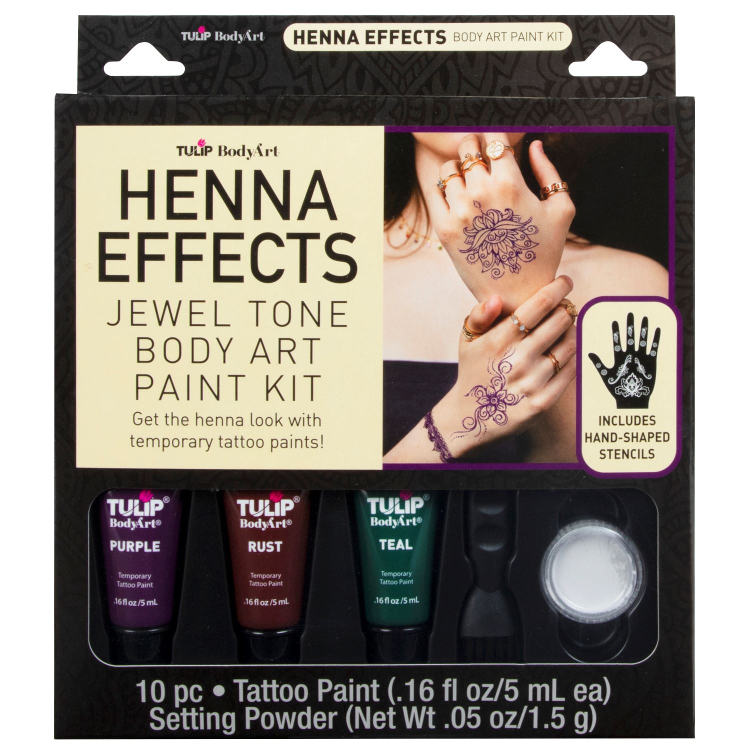 Aresvns Henna Tattoo Stencils 120+ PCS, 24 Sheets Black Henna Tattoo  Templates,Reusable Henna Tattoo Kit,DIY Tattoo Stencils for Women and Teen  Girls price in UAE | Amazon UAE | kanbkam