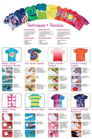 Rainbow 5-Color Tie-Dye Kit guide