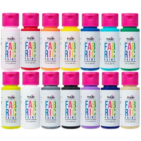 Picture of 48209 Tulip Brush-On Fabric Paint Rainbow 14 Pack