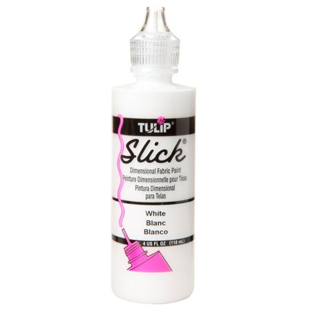 Picture of 41406 Tulip Dimensional Fabric Paint Slick White 4 oz.