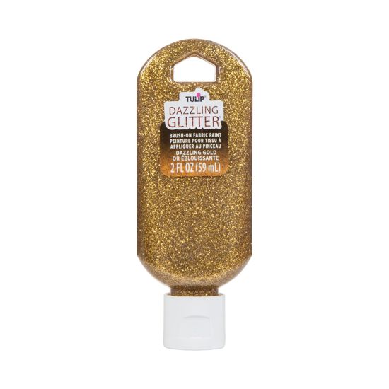 Picture of 40196 Dazzling Glitter Brush-On Fabric Paint Dazzling Gold 2 oz.