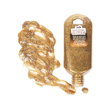 Picture of 40196 Dazzling Glitter Brush-On Fabric Paint Dazzling Gold 2 oz.