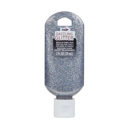 Picture of 40197 Dazzling Glitter Brush-On Fabric Paint Dazzling Silver 2 oz.