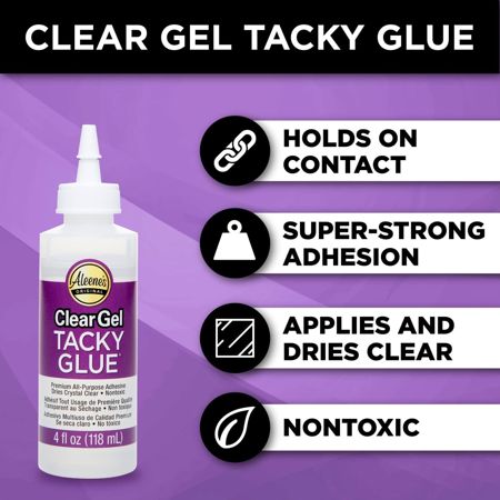 Picture of 44100                               ALENEES CLEAR GEL TACKY GLUE 4OZ                  