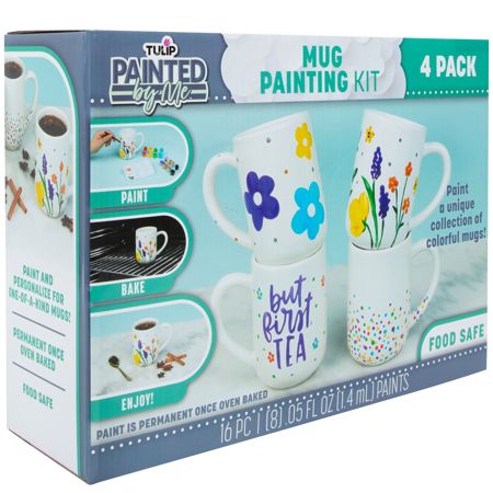 Picture of 48459 Tulip Painted by Me Mug Painting Kit 4 Pack