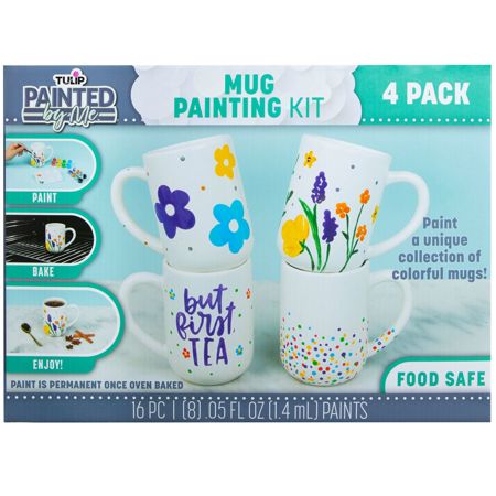 Picture of 48459 Tulip Painted by Me Mug Painting Kit 4 Pack