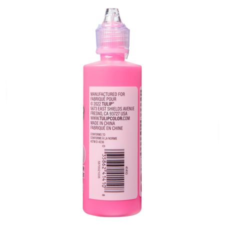 Picture of 41410 Tulip Dimensional Fabric Paint Slick Fluorescent Pink 4 oz.