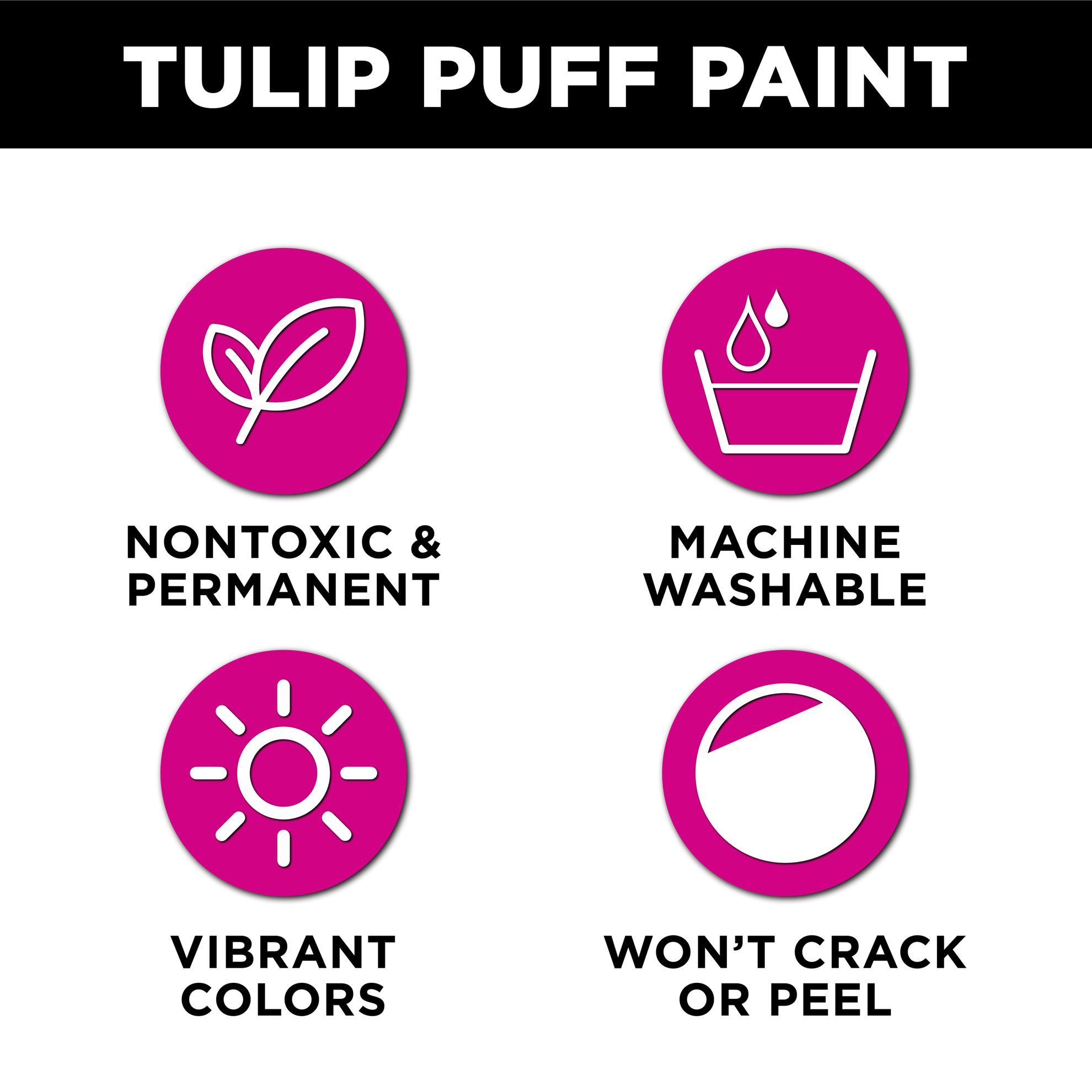 iLoveToCreate  Tulip Dimensional Fabric Paint Slick Black 4 fl. oz.
