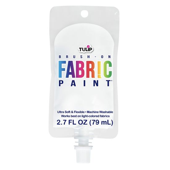Picture of 48206 Tulip Brush-On Fabric Paint White 2.7 fl. oz.