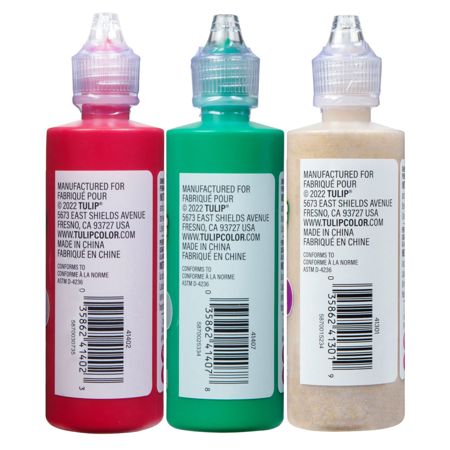 Picture of 42185 Tulip Dimensional Fabric Paint Christmas 4 fl. oz. 3 Pack